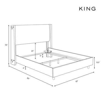 Hydraulic Bed: Hanson Upholstered Bed