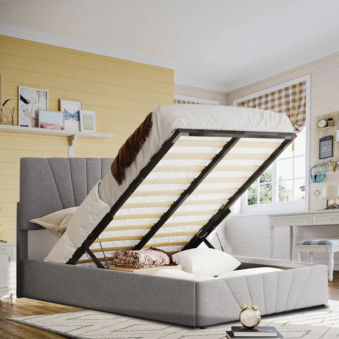 Hydraulic Bed: Loleatha Upholstered Storage Bed