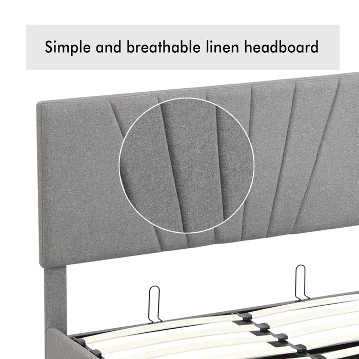 Hydraulic Bed: Loleatha Upholstered Storage Bed