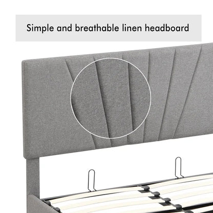 Hydraulic Bed: Loleatha Upholstered Storage Bed