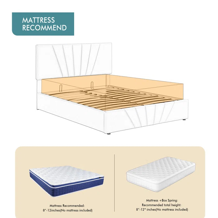 Hydraulic Bed: Loleatha Upholstered Storage Bed
