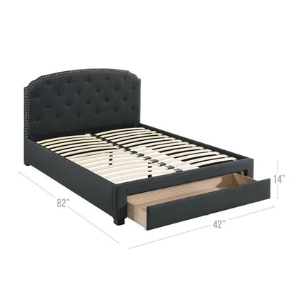 Hydraulic Bed: Upholstered Storage Bed