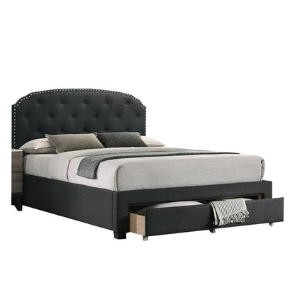 Hydraulic Bed: Upholstered Storage Bed