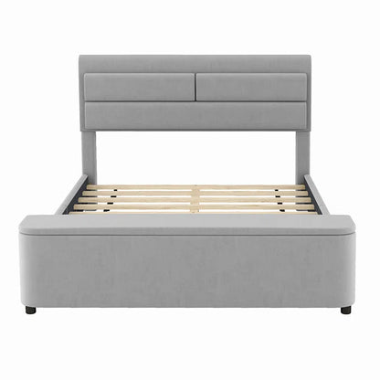 Hydraulic Bed: Upholstered Storage Bed