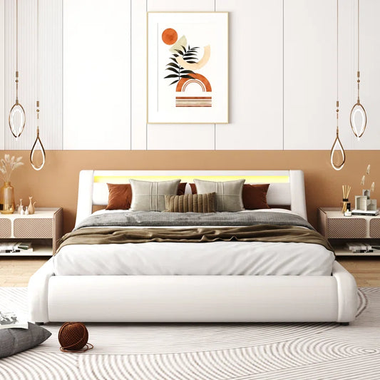 Hydraulic Bed: Upholstered Storage Bed