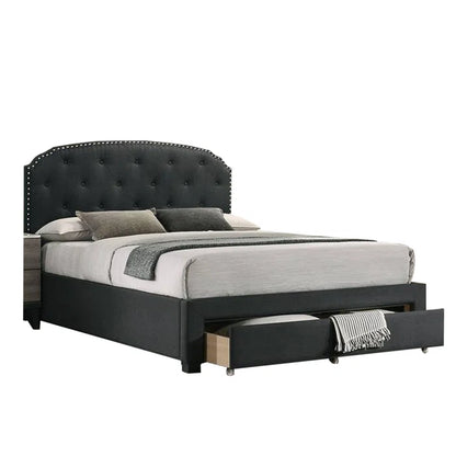 Hydraulic Bed: Upholstered Storage Bed