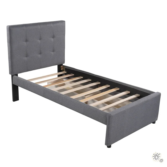 Hydraulic Bed: Upholstered Storage Bed