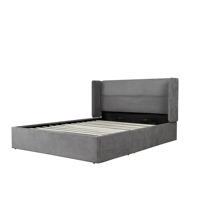 Hydraulic Bed: Upholstered Storage Bed