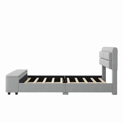 Hydraulic Bed: Upholstered Storage Bed