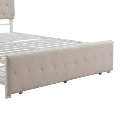 Hydraulic Bed: Upholstered Storage Bed