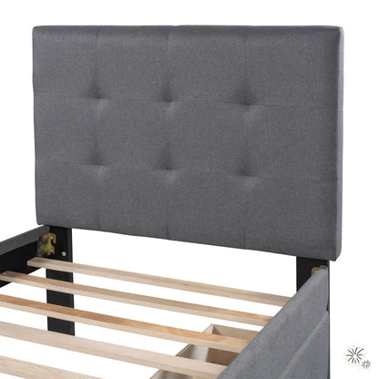 Hydraulic Bed: Upholstered Storage Bed
