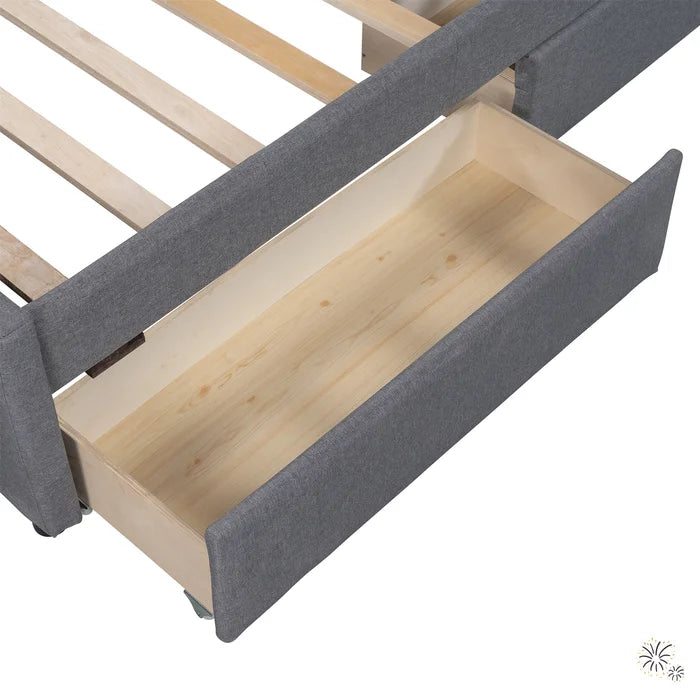 Hydraulic Bed: Upholstered Storage Bed