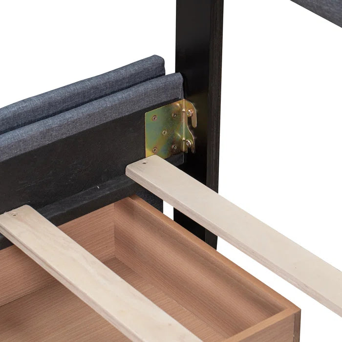 Hydraulic Bed: Upholstered Storage Bed