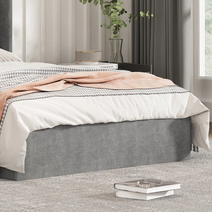 Hydraulic Bed: Upholstered Storage Bed