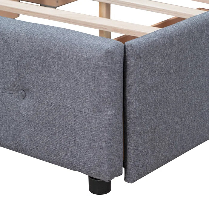 Hydraulic Bed: Upholstered Storage Bed