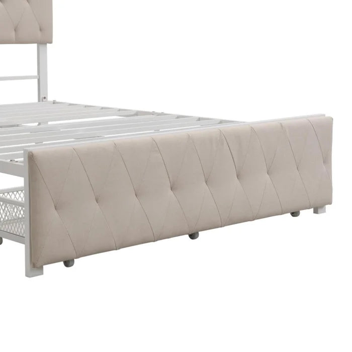 Hydraulic Bed: Upholstered Storage Bed