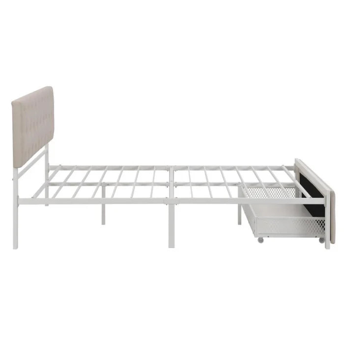 Hydraulic Bed: Upholstered Storage Bed
