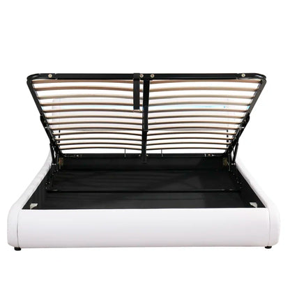 Hydraulic Bed: Upholstered Storage Bed