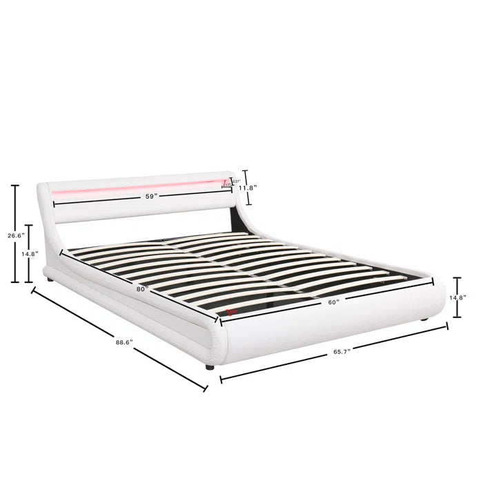 Hydraulic Bed: Upholstered Storage Bed