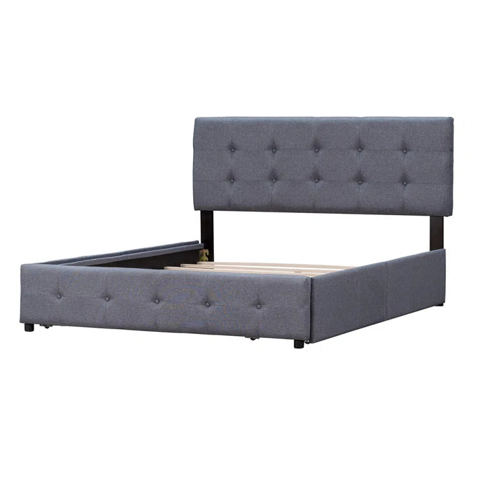 Hydraulic Bed: Upholstered Storage Bed