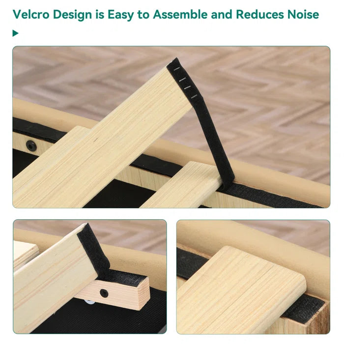 Hydraulic Bed: Upholstered Storage Bed with Built-in USB