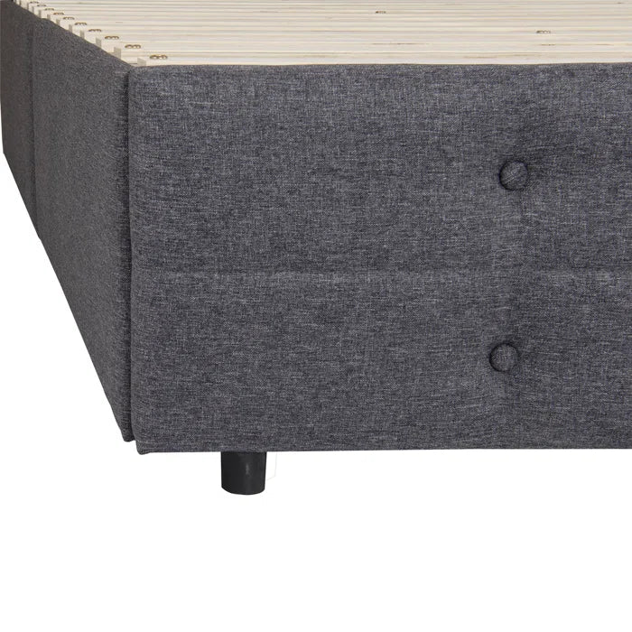Hydraulic bed: Upholstered Storage Bed