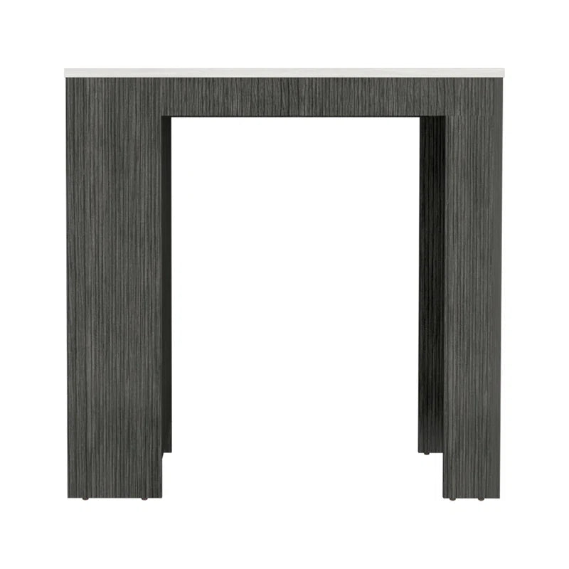 Kitchen Island Table: Rustic Handcrafted Mountain Peaks Kitchen Cart with Shelves