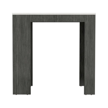 Kitchen Island Table: Rustic Handcrafted Mountain Peaks Kitchen Cart with Shelves