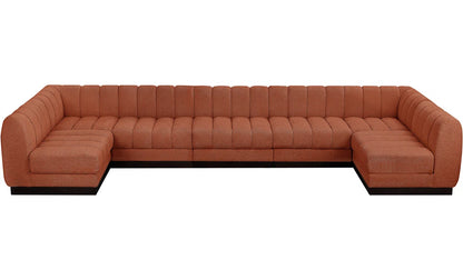 7 Seater Sofa Set: 7-Piece Sectional With Upholstery