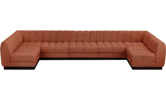 7 Seater Sofa Set: 7-Piece Sectional With Upholstery