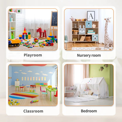 Kids Toy Storage Unit: Castle-Shaped Organiser with 17 Storage Boxes