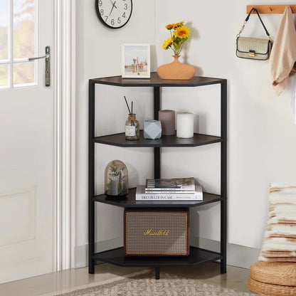 End Table: Kempst 4-Tier Corner End Table