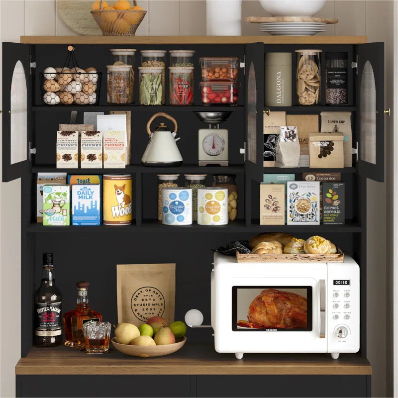 Microwave Stands: 70.9"H Kitchen Pantry With Microwave stands