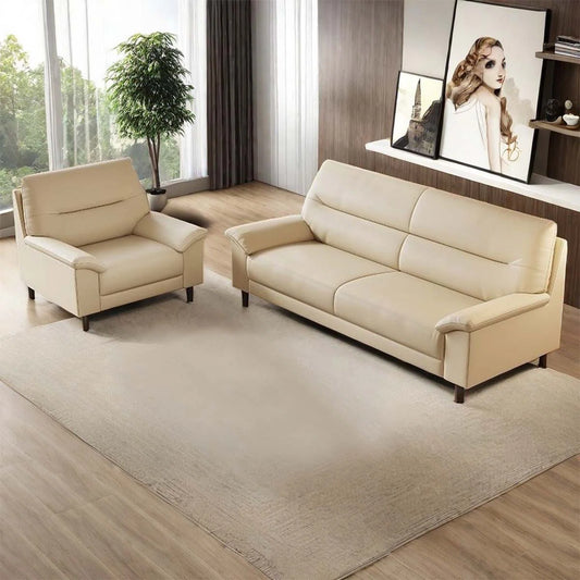7 Seater Sofa Set: Luxurious Faux Leather Living Room Sofa