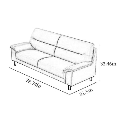 7 Seater Sofa Set: Luxurious Faux Leather Living Room Sofa