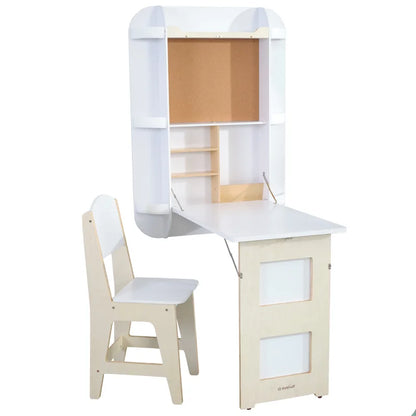 Kids Study Chair: Floating Wall Desk & Chair