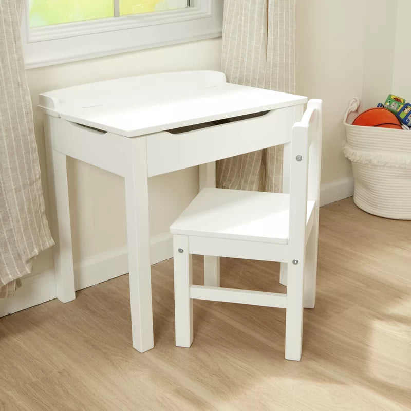 Kids Study Table: 23'' Writing Desk Chair Set