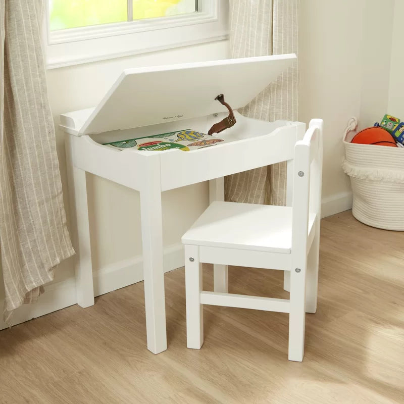 Kids Study Table: 23'' Writing Desk Chair Set