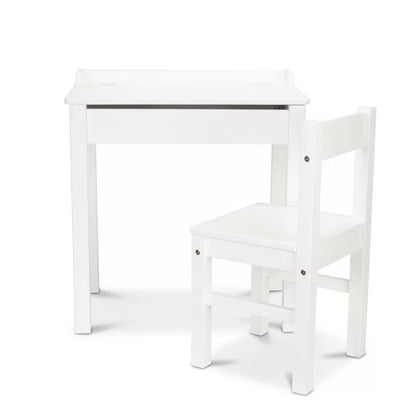 Kids Study Table: 23'' Writing Desk Chair Set