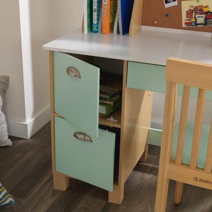 Kids Study Table: 35.8'' Writing Desk With Chair