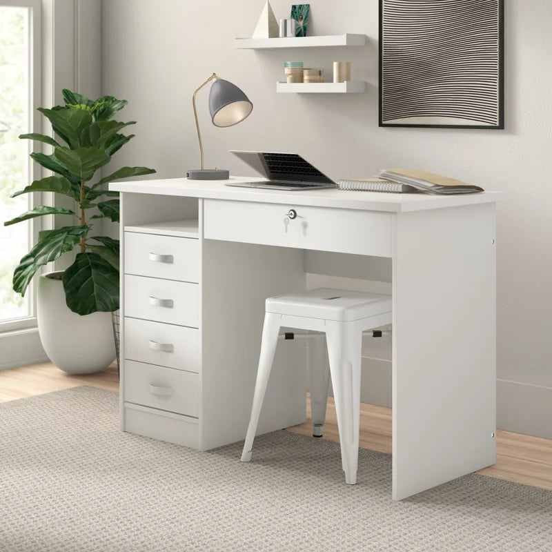 Kids Study Table: 43.03'' Wooden Desk