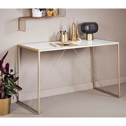 Kids Study Table: 47.24'' Desk Gold