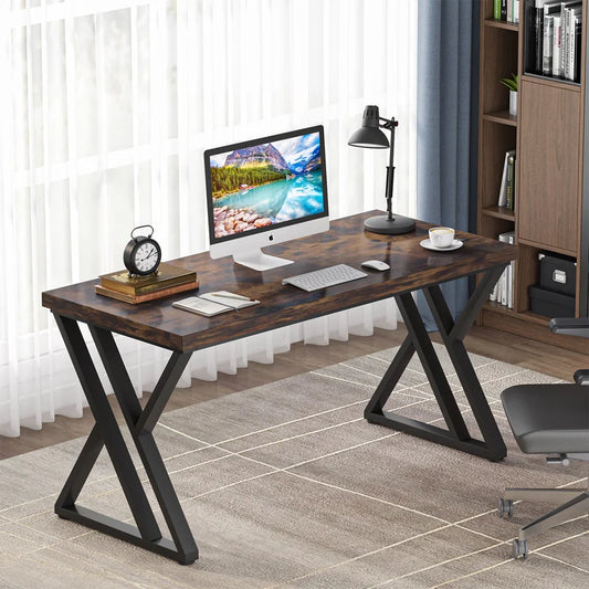 Kids Study Table: 55.12'' Wooden Desk