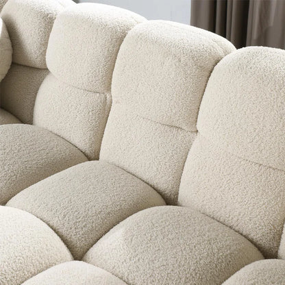 Luxury Sofa Sets: Cosy 2-Piece Sofa and Loveseat Set with Plush Bouclé Upholstery
