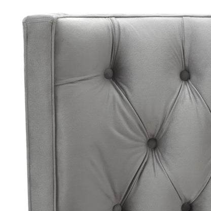 King Size Bed: New Design Upholstered Bed Gray
