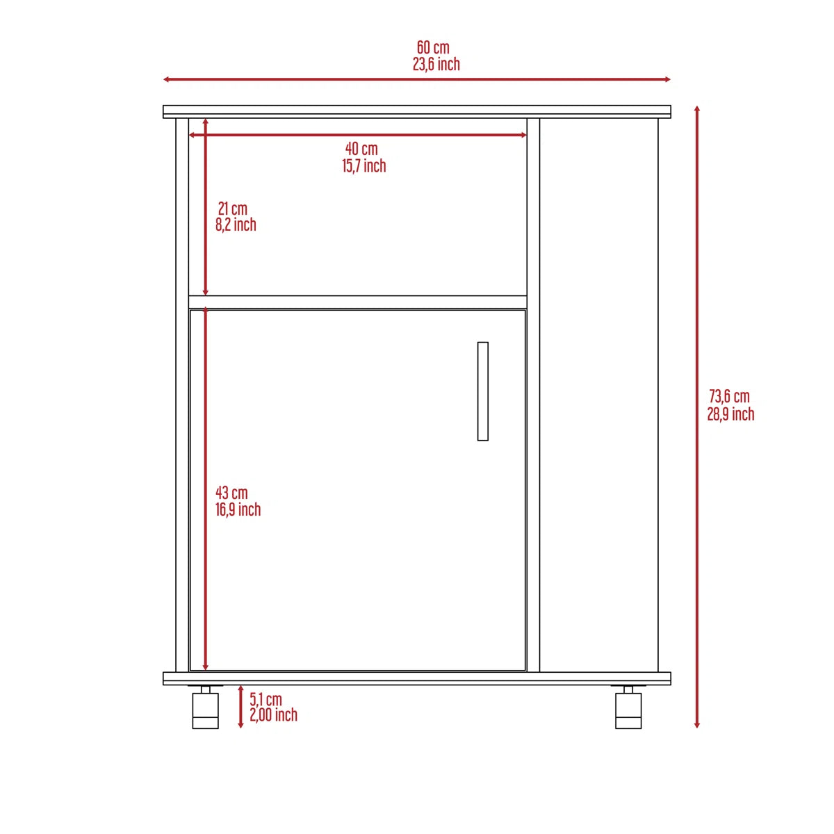 Microwave Stands:  Single-door, three-sided store unit kit smaller cabinet