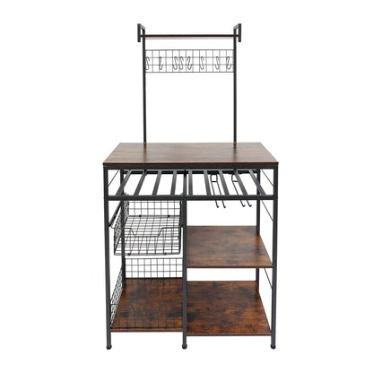 Kitchen Racks: Useful Storage Shelf with Hooks for the Kitchen