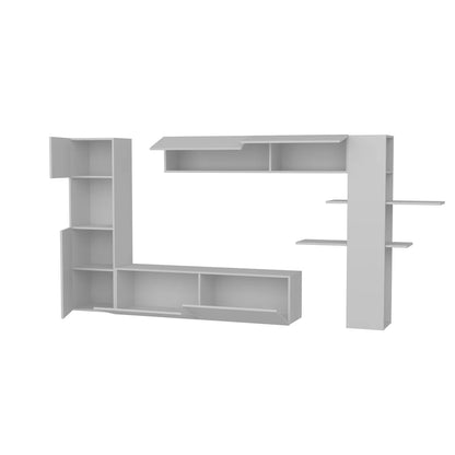 tv panel: Modern media center for up to 60" TVs with organized storage