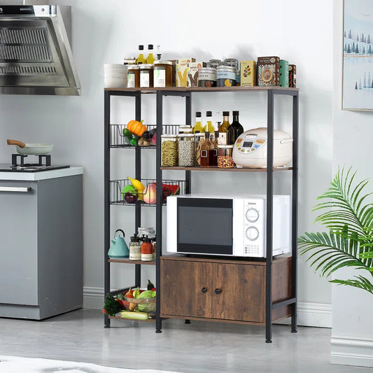 Microwave Stands: Multi-Purpose 31.4'' Steel Baker’s Rack with Microwave Stands