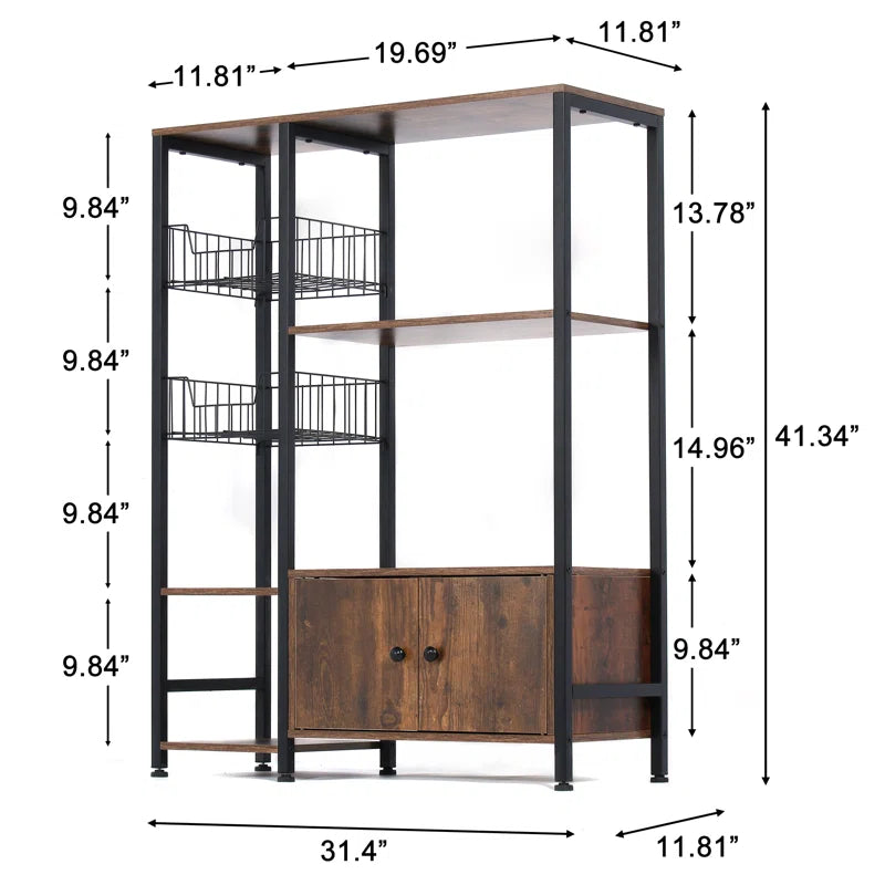 Microwave Stands: Multi-Purpose 31.4'' Steel Baker’s Rack with Microwave Stands